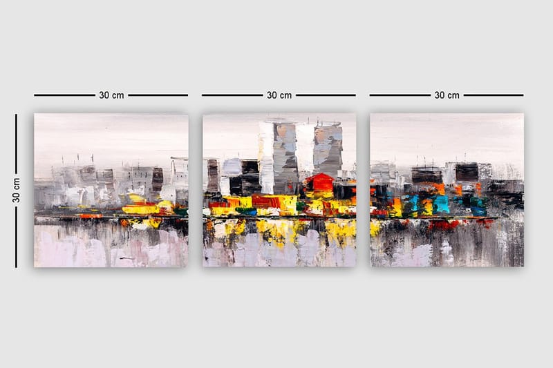 Canvasbilde VP Spain 3-pk Flerfarget - 33x03 cm - Innredning - Bilder & kunst - Lerretsbilder