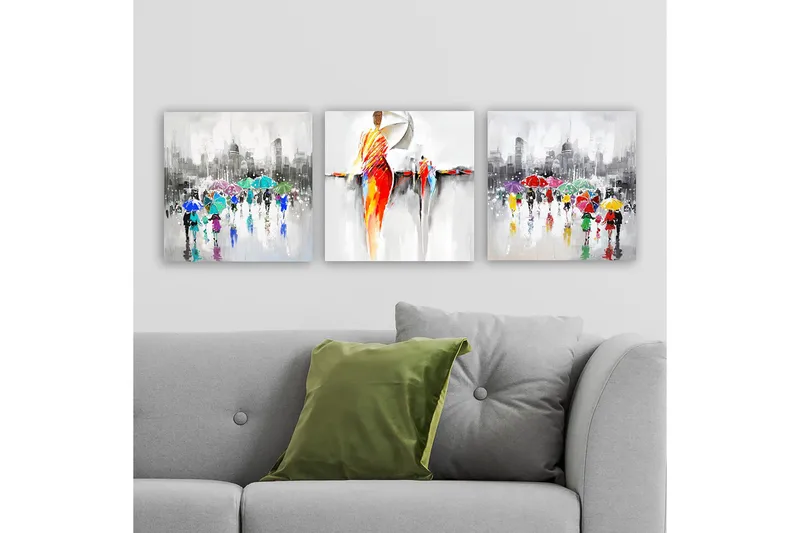 Canvasbilde VP Spain 3-pk Flerfarget - 33x03 cm - Innredning - Bilder & kunst - Lerretsbilder