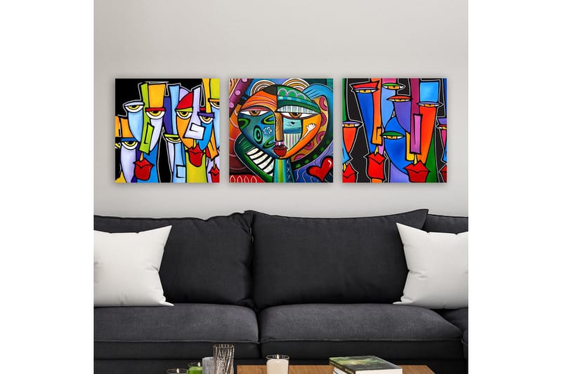 Canvasbilde VP Spain 3-pk Flerfarget - 33x03 cm - Innredning - Bilder & kunst - Lerretsbilder