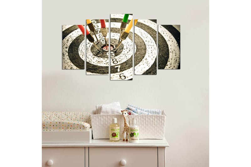 Canvasbilde Young 5-pk Flerfarget - 22x06 cm - Innredning - Bilder & kunst - Lerretsbilder