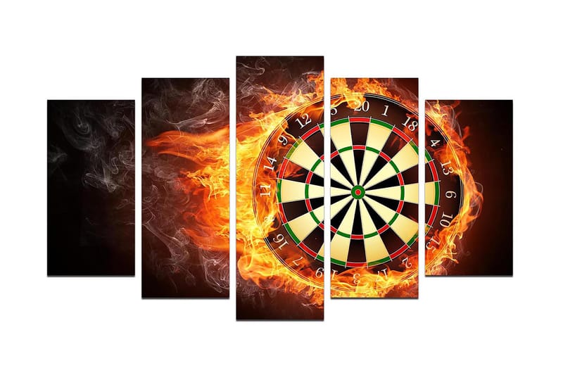 Canvasbilde Young 5-pk Flerfarget, 22x06 cm