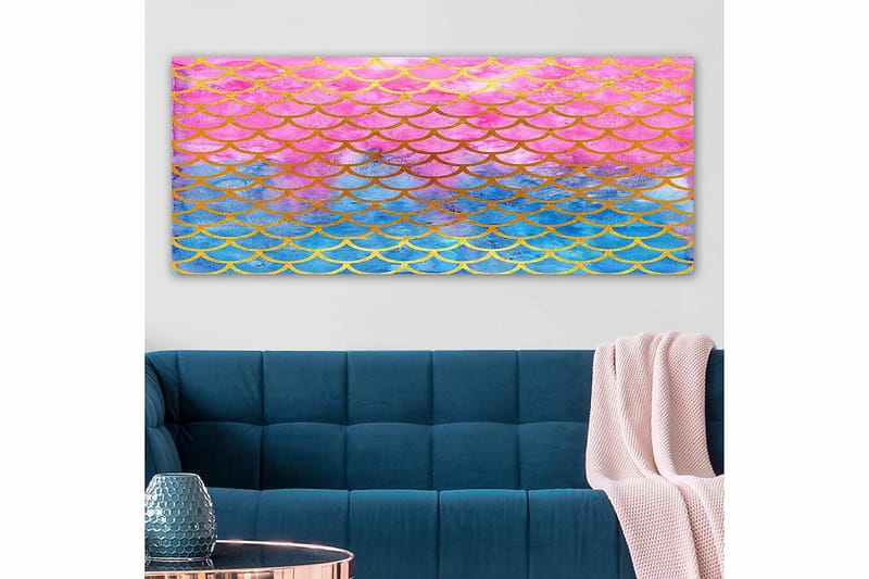 Canvasbilde YTY Abstract & Fractals Flerfarget - 120x50 cm - Innredning - Bilder & kunst - Lerretsbilder