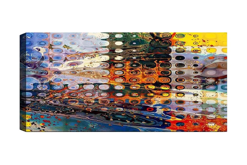 Canvasbilde YTY Abstract & Fractals Flerfarget - 120x50 cm - Innredning - Bilder & kunst - Lerretsbilder