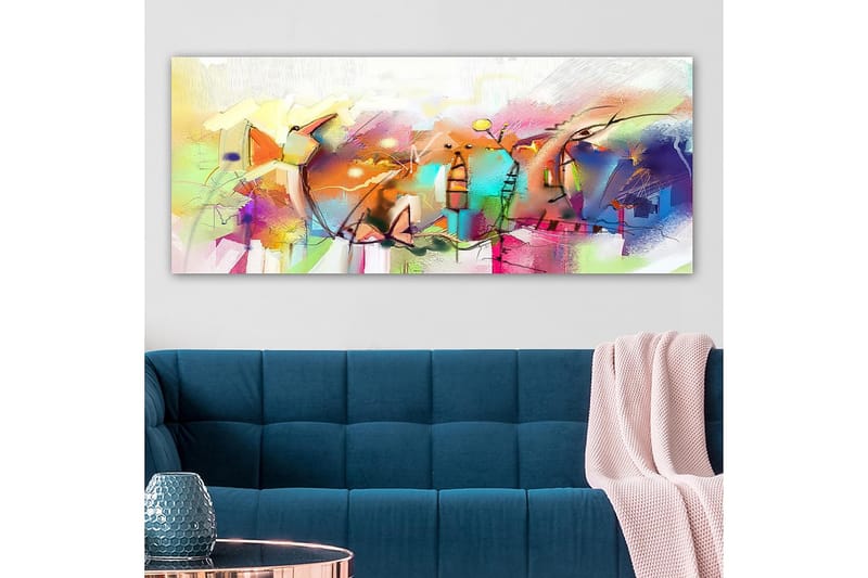Canvasbilde YTY Abstract & Fractals Flerfarget - 120x50 cm - Innredning - Bilder & kunst - Lerretsbilder