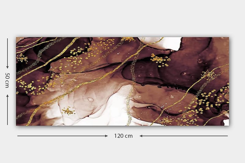 Canvasbilde YTY Abstract & Fractals Flerfarget - 120x50 cm - Innredning - Bilder & kunst - Lerretsbilder