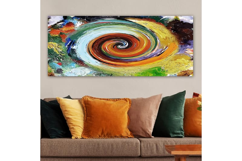 Canvasbilde YTY Abstract & Fractals Flerfarget - 120x50 cm - Innredning - Bilder & kunst - Lerretsbilder