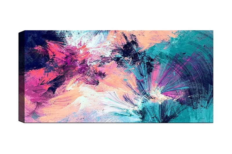 Canvasbilde YTY Abstract & Fractals Flerfarget - 120x50 cm - Innredning - Bilder & kunst - Lerretsbilder