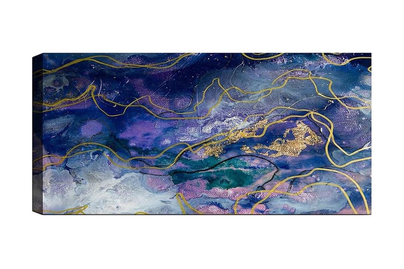Canvasbilde YTY Abstract & Fractals Flerfarget - 120x50 cm - Innredning - Bilder & kunst - Lerretsbilder