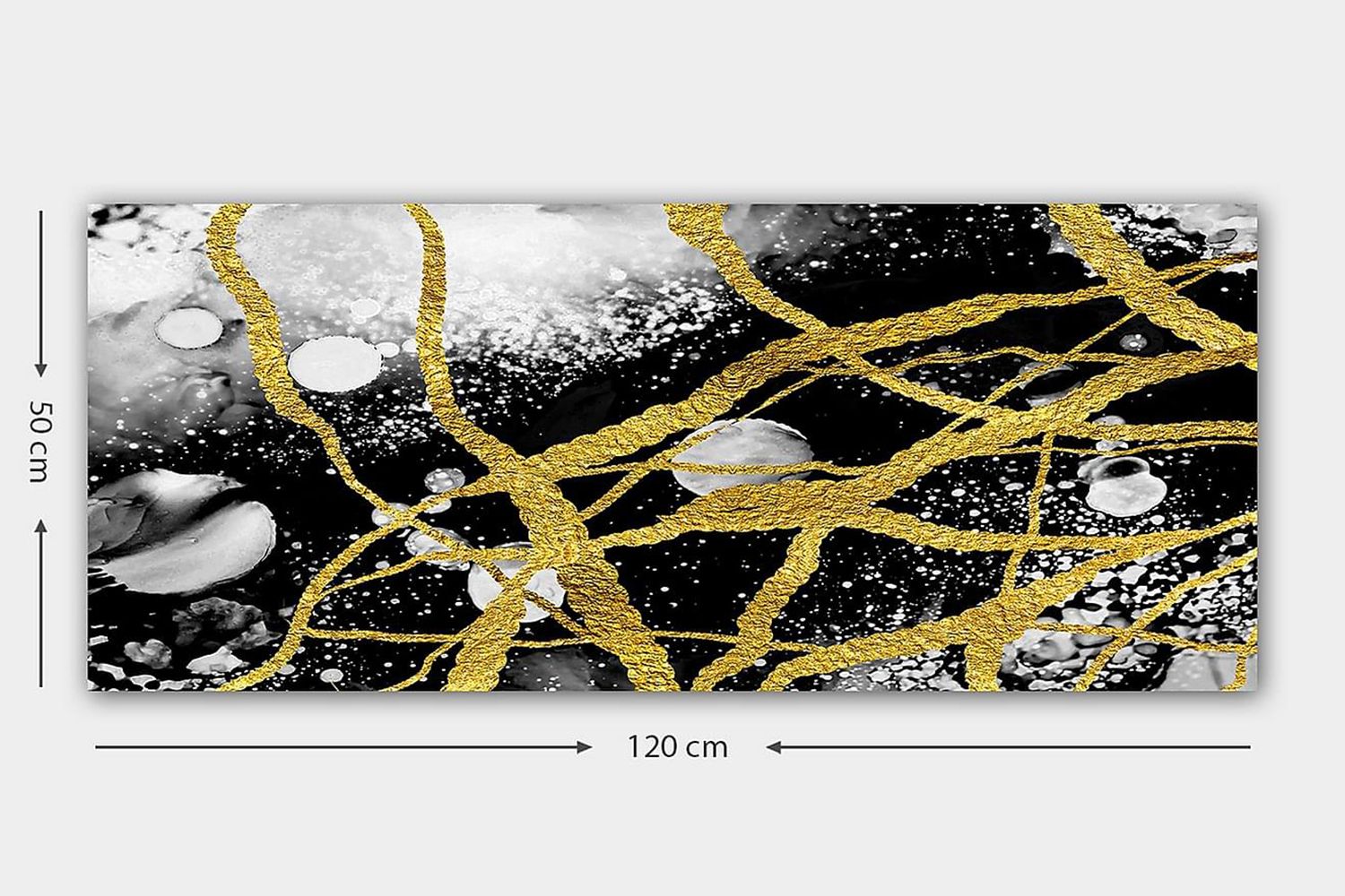 Canvasbilde YTY Abstract & Fractals Flerfarget - 120x50 cm - Innredning - Bilder & kunst - Lerretsbilder