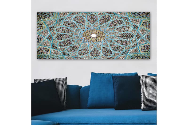 Canvasbilde YTY Abstract & Fractals Flerfarget - 120x50 cm - Innredning - Bilder & kunst - Lerretsbilder