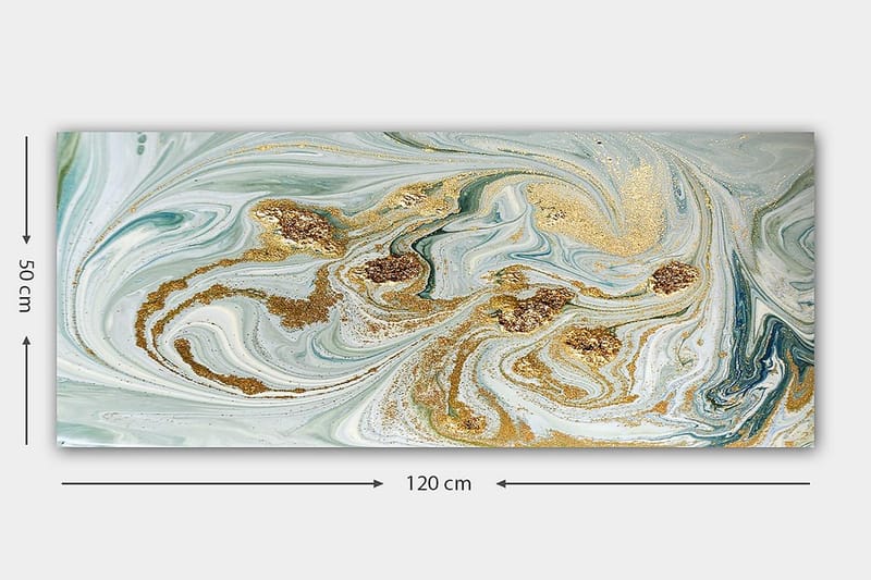 Canvasbilde YTY Abstract & Fractals Flerfarget - 120x50 cm - Innredning - Bilder & kunst - Lerretsbilder