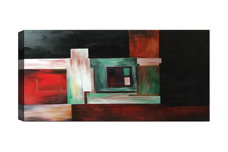 Canvasbilde YTY Abstract & Fractals Flerfarget - 120x50 cm - Innredning - Bilder & kunst - Lerretsbilder