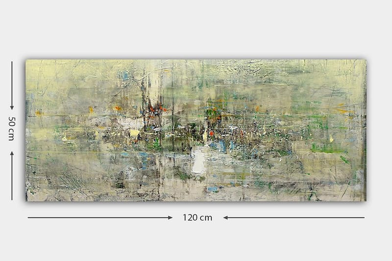 Canvasbilde YTY Abstract & Fractals Flerfarget - 120x50 cm - Innredning - Bilder & kunst - Lerretsbilder