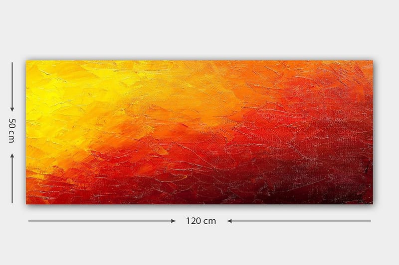 Canvasbilde YTY Abstract & Fractals Flerfarget - 120x50 cm - Innredning - Bilder & kunst - Lerretsbilder