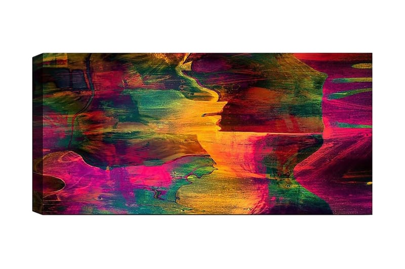 Canvasbilde YTY Abstract & Fractals Flerfarget - 120x50 cm - Innredning - Bilder & kunst - Lerretsbilder
