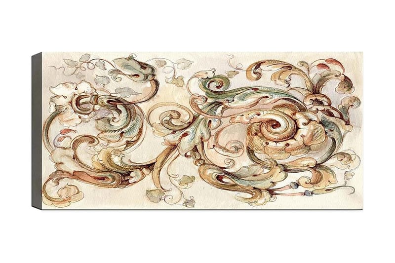 Canvasbilde YTY Abstract & Fractals Flerfarget - 120x50 cm - Innredning - Bilder & kunst - Lerretsbilder