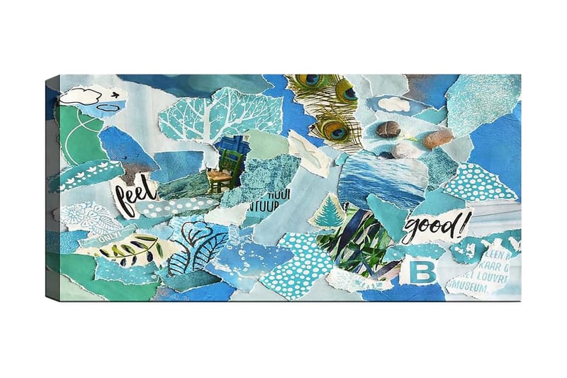 Canvasbilde YTY Abstract & Fractals Flerfarget - 120x50 cm - Innredning - Bilder & kunst - Lerretsbilder