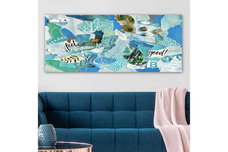 Canvasbilde YTY Abstract & Fractals Flerfarget - 120x50 cm - Innredning - Bilder & kunst - Lerretsbilder