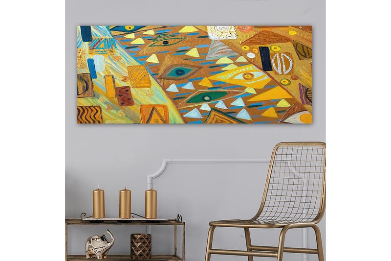 Canvasbilde YTY Abstract & Fractals Flerfarget - 120x50 cm - Innredning - Bilder & kunst - Lerretsbilder