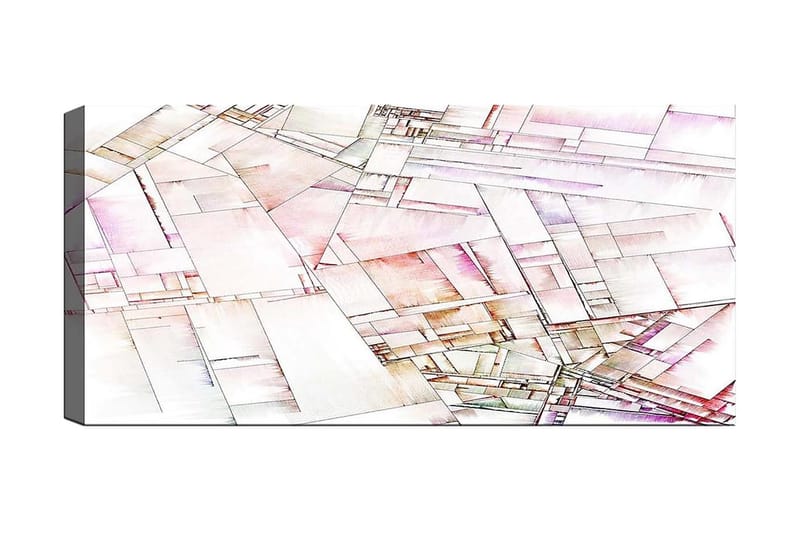 Canvasbilde YTY Abstract & Fractals Flerfarget - 120x50 cm - Innredning - Bilder & kunst - Lerretsbilder