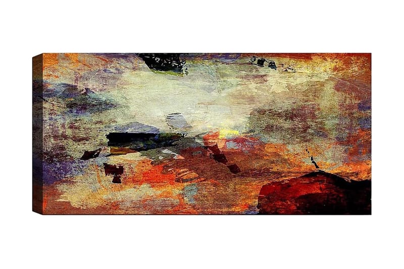 Canvasbilde YTY Abstract & Fractals Flerfarget - 120x50 cm - Innredning - Bilder & kunst - Lerretsbilder