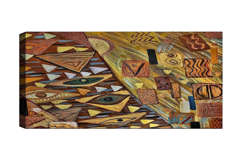 Canvasbilde YTY Abstract & Fractals Flerfarget - 120x50 cm - Innredning - Bilder & kunst - Lerretsbilder