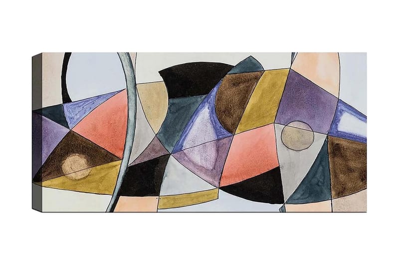 Canvasbilde YTY Abstract & Fractals Flerfarget - 120x50 cm - Innredning - Bilder & kunst - Lerretsbilder