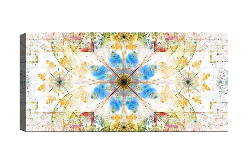 Canvasbilde YTY Abstract & Fractals Flerfarget - 120x50 cm - Innredning - Bilder & kunst - Lerretsbilder