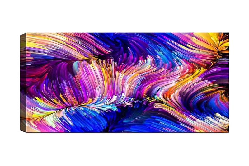 Canvasbilde YTY Abstract & Fractals Flerfarget - 120x50 cm - Lerretsbilder