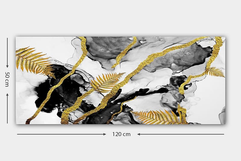 Canvasbilde YTY Abstract & Fractals Flerfarget - 120x50 cm - Innredning - Bilder & kunst - Lerretsbilder