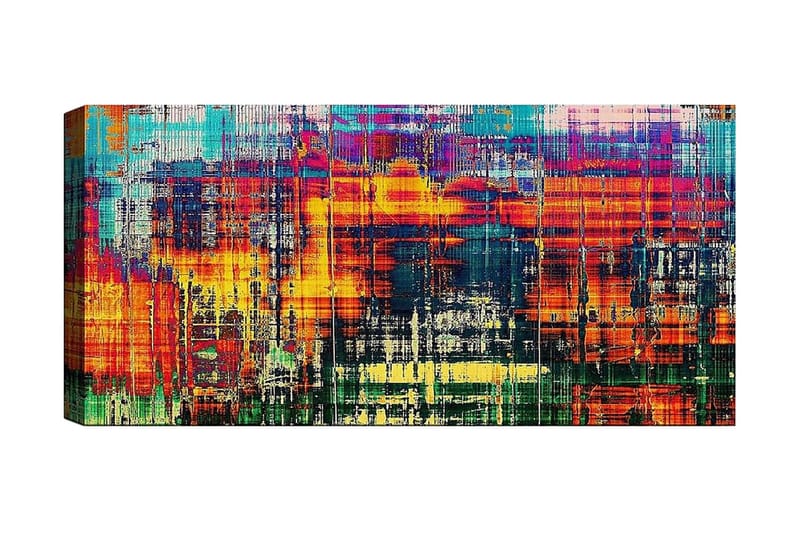 Canvasbilde YTY Abstract & Fractals Flerfarget - 120x50 cm - Innredning - Bilder & kunst - Lerretsbilder
