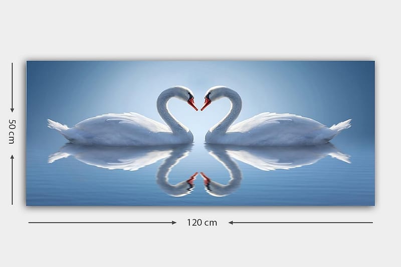 Canvasbilde YTY Abstract & Fractals Flerfarget - 120x50 cm - Innredning - Bilder & kunst - Lerretsbilder