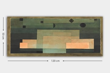 Canvasbilde YTY Abstract & Fractals Flerfarget - 120x50 cm - Innredning - Bilder & kunst - Lerretsbilder