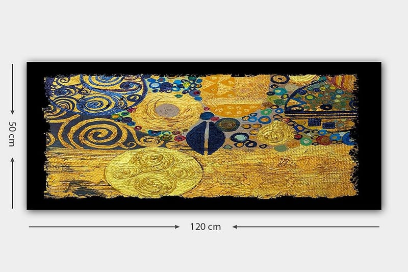 Canvasbilde YTY Abstract & Fractals Flerfarget - 120x50 cm - Innredning - Bilder & kunst - Lerretsbilder