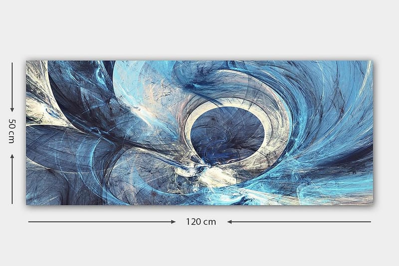 Canvasbilde YTY Abstract & Fractals Flerfarget - 120x50 cm - Innredning - Bilder & kunst - Lerretsbilder
