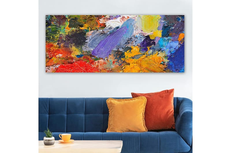 Canvasbilde YTY Abstract & Fractals Flerfarget - 120x50 cm - Innredning - Bilder & kunst - Lerretsbilder