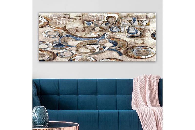 Canvasbilde YTY Abstract & Fractals Flerfarget - 120x50 cm - Innredning - Bilder & kunst - Lerretsbilder