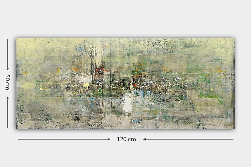 Canvasbilde YTY Abstract & Fractals Flerfarget - 120x50 cm - Innredning - Bilder & kunst - Lerretsbilder