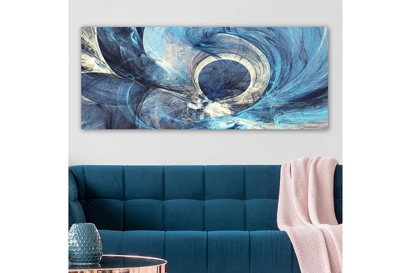Canvasbilde YTY Abstract & Fractals Flerfarget - 120x50 cm - Innredning - Bilder & kunst - Lerretsbilder