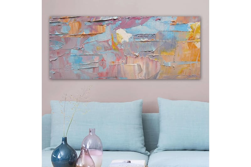 Canvasbilde YTY Abstract & Fractals Flerfarget - 120x50 cm - Innredning - Bilder & kunst - Lerretsbilder
