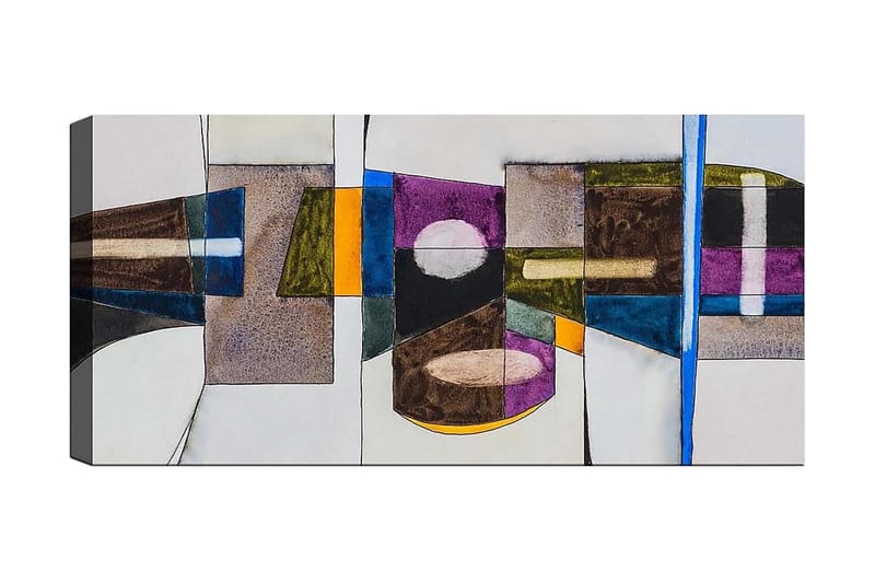 Canvasbilde YTY Abstract & Fractals Flerfarget, 120x50 cm