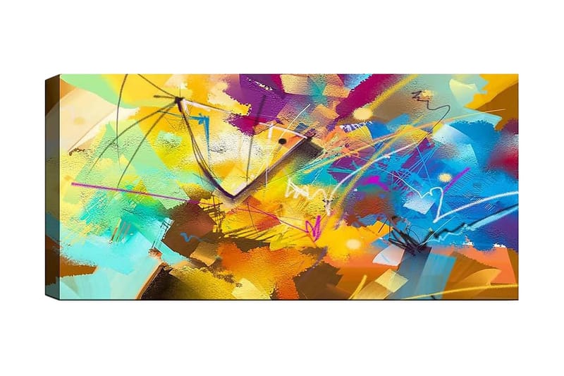 Canvasbilde YTY Abstract & Fractals Flerfarget, 120x50 cm