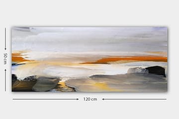 Canvasbilde YTY Abstract & Fractals Flerfarget - 120x50 cm - Innredning - Bilder & kunst - Lerretsbilder