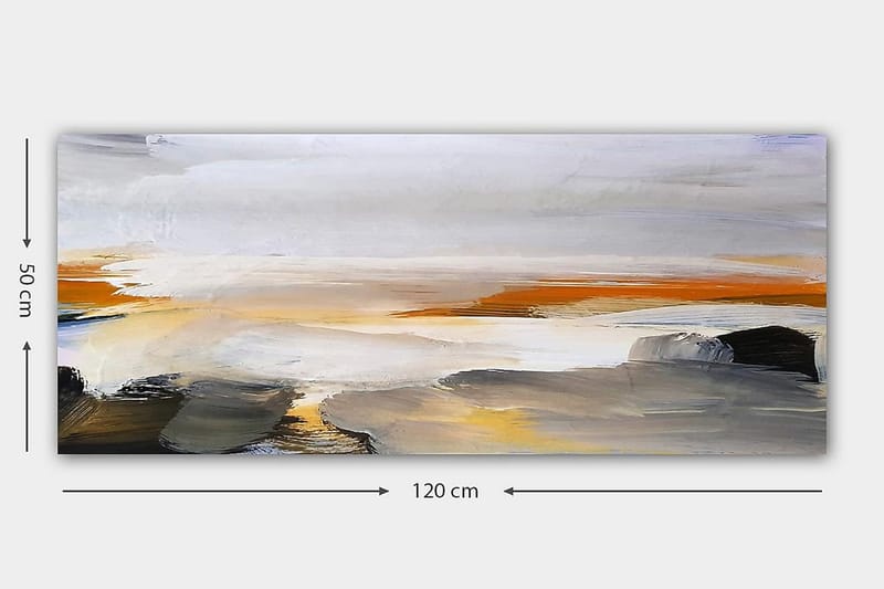 Canvasbilde YTY Abstract & Fractals Flerfarget - 120x50 cm - Innredning - Bilder & kunst - Lerretsbilder