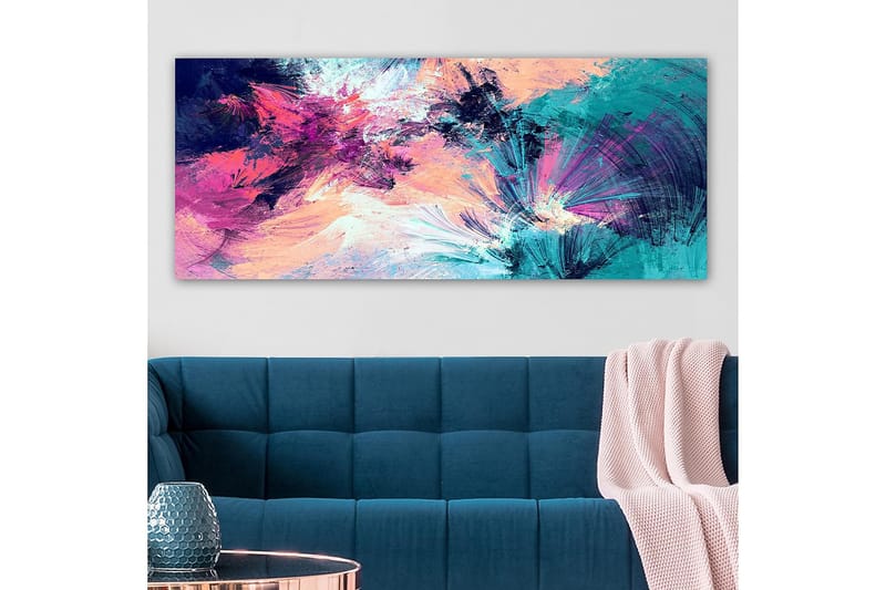 Canvasbilde YTY Abstract & Fractals Flerfarget - 120x50 cm - Innredning - Bilder & kunst - Lerretsbilder