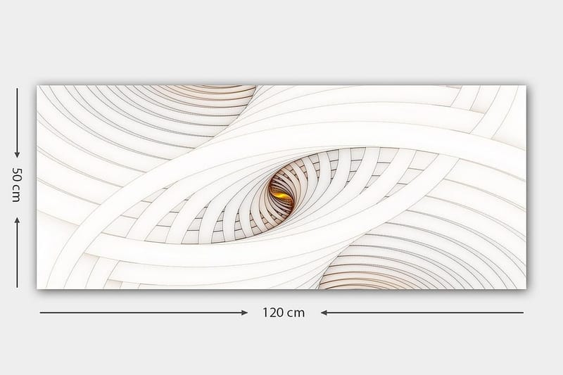 Canvasbilde YTY Abstract & Fractals Flerfarget - 120x50 cm - Innredning - Bilder & kunst - Lerretsbilder