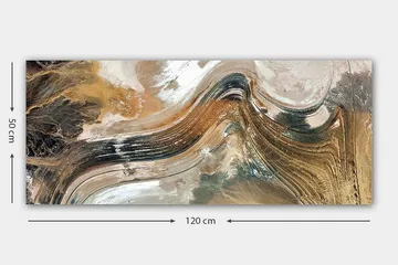 Canvasbilde YTY Abstract & Fractals Flerfarget - 120x50 cm - Innredning - Bilder & kunst - Lerretsbilder