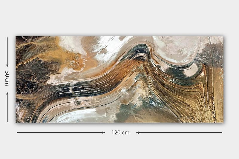 Canvasbilde YTY Abstract & Fractals Flerfarget - 120x50 cm - Innredning - Bilder & kunst - Lerretsbilder