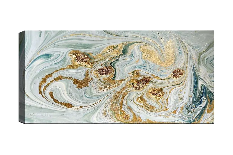 Canvasbilde YTY Abstract & Fractals Flerfarget - 120x50 cm - Innredning - Bilder & kunst - Lerretsbilder