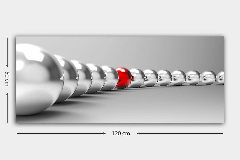 Canvasbilde YTY Abstract & Fractals Flerfarget - 120x50 cm - Innredning - Bilder & kunst - Lerretsbilder
